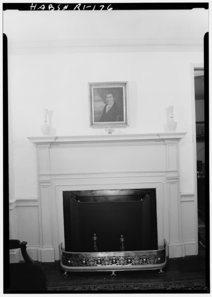 File:Historic American Buildings Survey, Laurence E. Tilley, Photographer May, 1958 FIREPLACE IN NORTHWEST PARLOR. - Zachariah Carpenter House, 20 Arnold Street, Providence, Providence HABS RI,4-PROV,76-4.tif