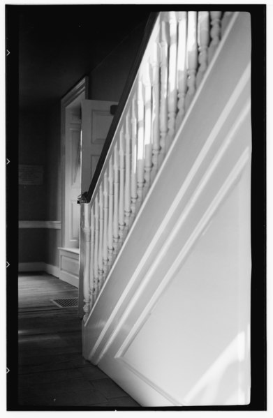 File:Historic American Buildings Survey, Thomas T. Waterman, Photographer August, 1937 DETAIL OF STAIRS. - Isaac Potts House, South of Schuylkill River, King of Prussia, Montgomery HABS PA,46-VALFO,1-7.tif