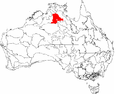 IBRA regions with Sturt Plateau region in red