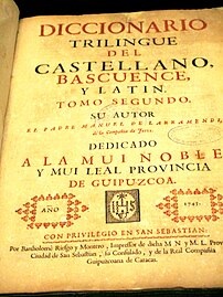Larramendiren hiztegia (1745)