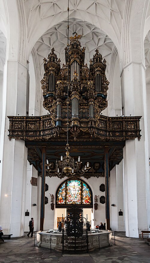 Organ inside the church