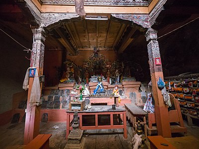 Inside the 300-year-old Chhairo Gompa Photograph: Faj2323