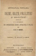 Миниатюра для Файл:Ion C. Fundescu - Basme, orațiĭ, păcăliturĭ și ghicitorĭ.pdf