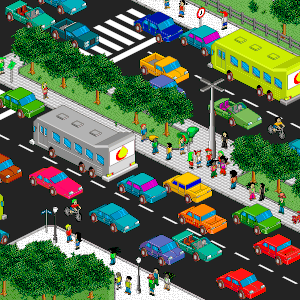 Pixel art (static GIF) Wow! Enlarged version 4x from an original 600x600 = 360'000 real pixels Could be featured in my opinion.