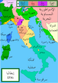 Map of Italy in 1796 AD
