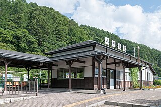 Yachiho Station railway station in Sakuho, Minamisaku District, Nagano Prefecture, Japan