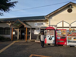 Nyūgawa Station (Ehime) railway station in Saijo, Ehime prefecture, Japan