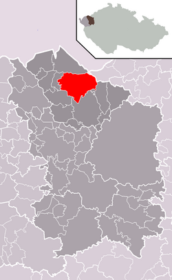 Localização de Jáchymov no distrito de Karlovy Vary