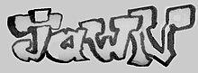 The word Jawn in graffiti style text Jawn.jpg