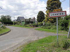 Entrée de Jeantes.