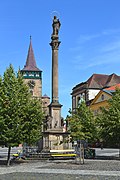 Valdice Gate & Mary's Column in Jičín