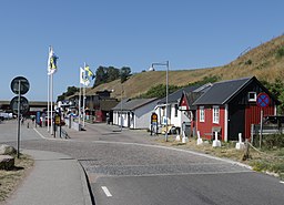 Kåseberga vid hamnen.