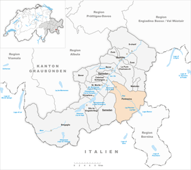 Map of Pontresina