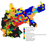 Constituency results, 1912