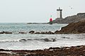 Le phare de Kermorvan vu de la plage du Conquet.
