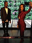 Kim Kardashian West and Kanye West wax figure at Madame Tussauds London