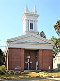 The Kingsboro Assembly of God Church, built in 1838 as a Presbyterian church, is the centerpiece of the Kingsboro Historic District