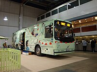 Bibliobus Haave (Sen) knihovny města Vantaa na Knižním veletrhu v Helsinkách 2010 (30. březen 2012)