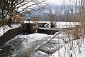 Weir at the branching of the canal for the Ebenthal mill