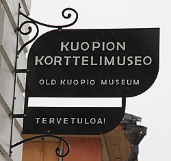 Kuopion korttelimuseon katuopaste.