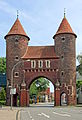 Lüdinghauser Tor is a city gate in Dülmen, district of Coesfeld, North Rhine-Westphalia, Germany. This is a photograph of an architectural monument. It is on the list of cultural monuments of Dülmen, no. 1.