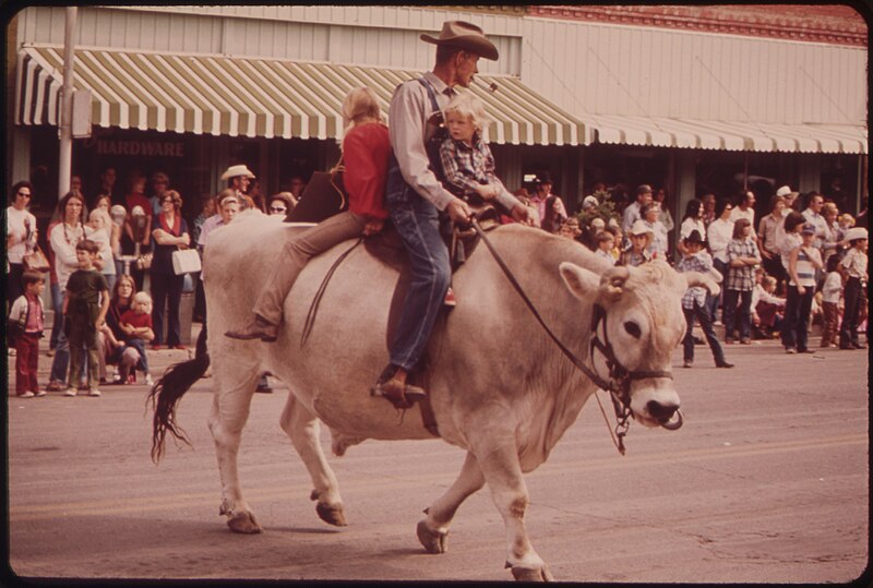 File:LABOR DAY WEEKEND BRINGS THE ANNUAL GARFIELD COUNTY FAIR PARADE - NARA - 552662.jpg