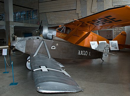 Lituanica's replica and ANBO I in the Lithuanian Aviation Museum