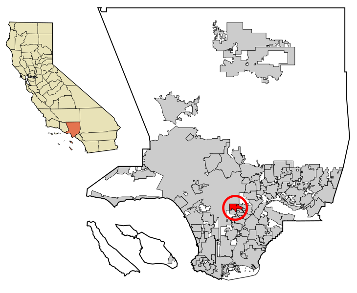 فایل:LA County Incorporated Areas Vernon highlighted.svg