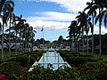 The view opposite of the temple, showing the grounds