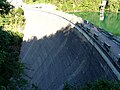 Particolare della diga del lago di Vagli, Vagli Sotto, Toscana, Italia