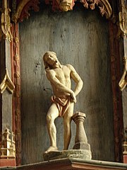 Lamballe (22) Collegiate Church of Notre-Dame-de-Grance-Power - Interior - Rood screen and organ - 07.jpg