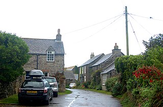 Crugmeer village in United Kingdom