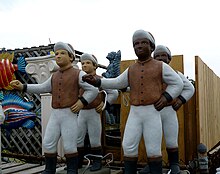 Early 20th Century Black Boy Fishing Statue