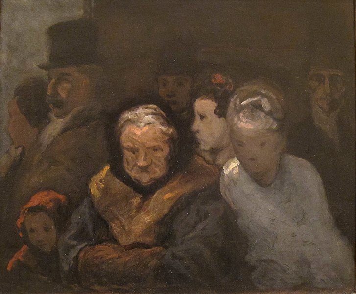 File:Leaving the Theater by Honoré Daumier, San Diego Museum of Art.JPG
