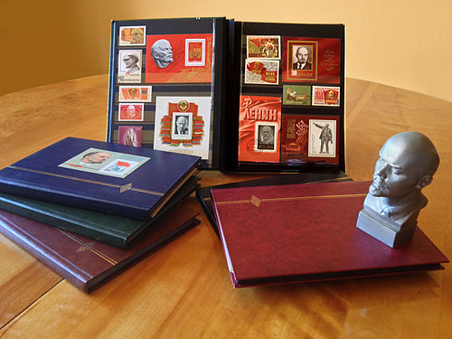 Multi-volume Lenin stamp collection