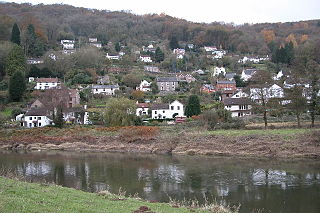 Llandogo village in United Kingdom