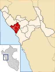 Provincia di Trujillo – Mappa