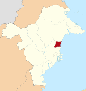 Peta lokasi Kota Bontang