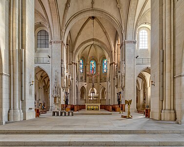 Altar island in the St. Paulus cathedral in Muenster, North Rhine-Westphalia, Germany