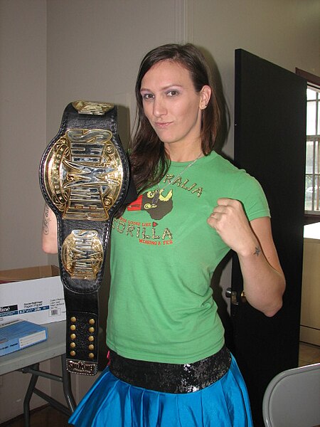 Eagles in June 2011 during her first reign as SHIMMER Champion
