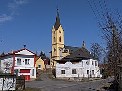 View towards the Church of Saint Matthew