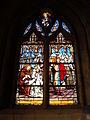 English: Stained glass inside Notre-Dame's church, in Mamers, Sarthe, France. Français : Un vitrail de l'église Notre-Dame, à Mamers, Sarthe, France.