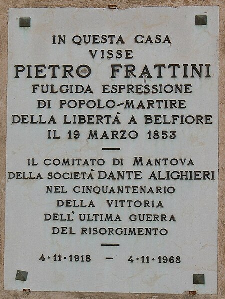 File:Mantova-Lapide a Pietro Frattini.jpg