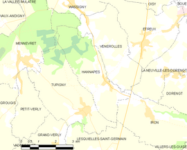 Mapa obce Hannapes