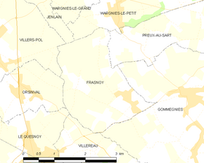 Poziția localității Frasnoy