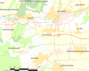 Poziția localității Dorlisheim
