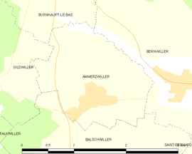 Mapa obce Ammerzwiller