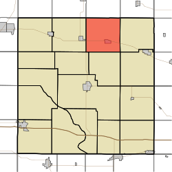 Map highlighting Dayton Township, Cedar County, Iowa.svg