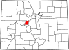 Map of Colorado highlighting Lake County.svg