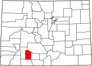 Map of Colorado highlighting Mineral County.svg